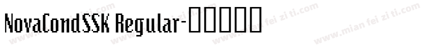 NovaCondSSK Regular字体转换
